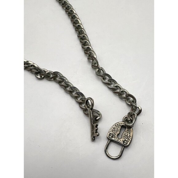 Ouija Board Pendant Necklace Silver Tone Choker Ornate Mystical Occult - Picture 6 of 6